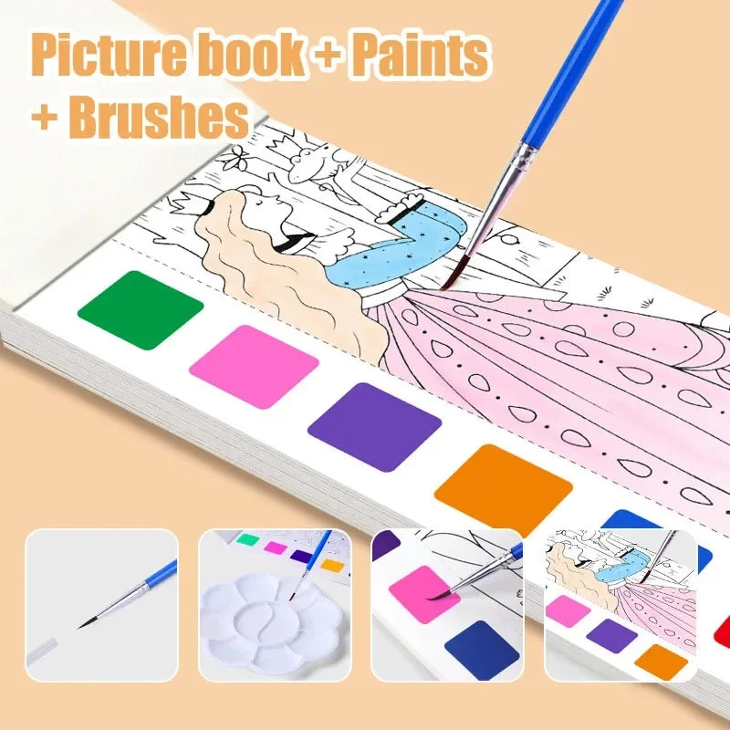 Portable Watercolor Painting Book